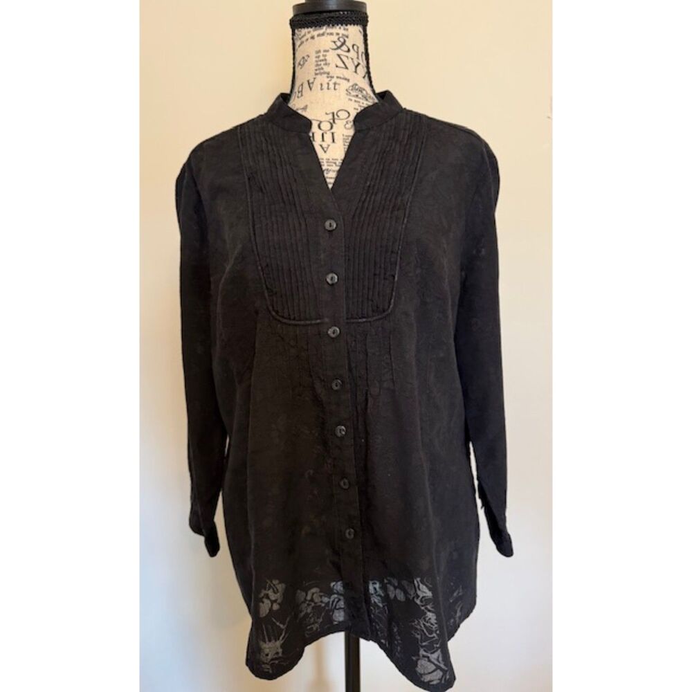 Women's JM Collection black blouse - size 12